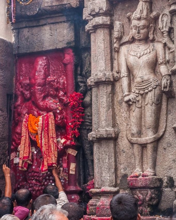 image of  Ganpati ji in Kamkhya mata Parisar 