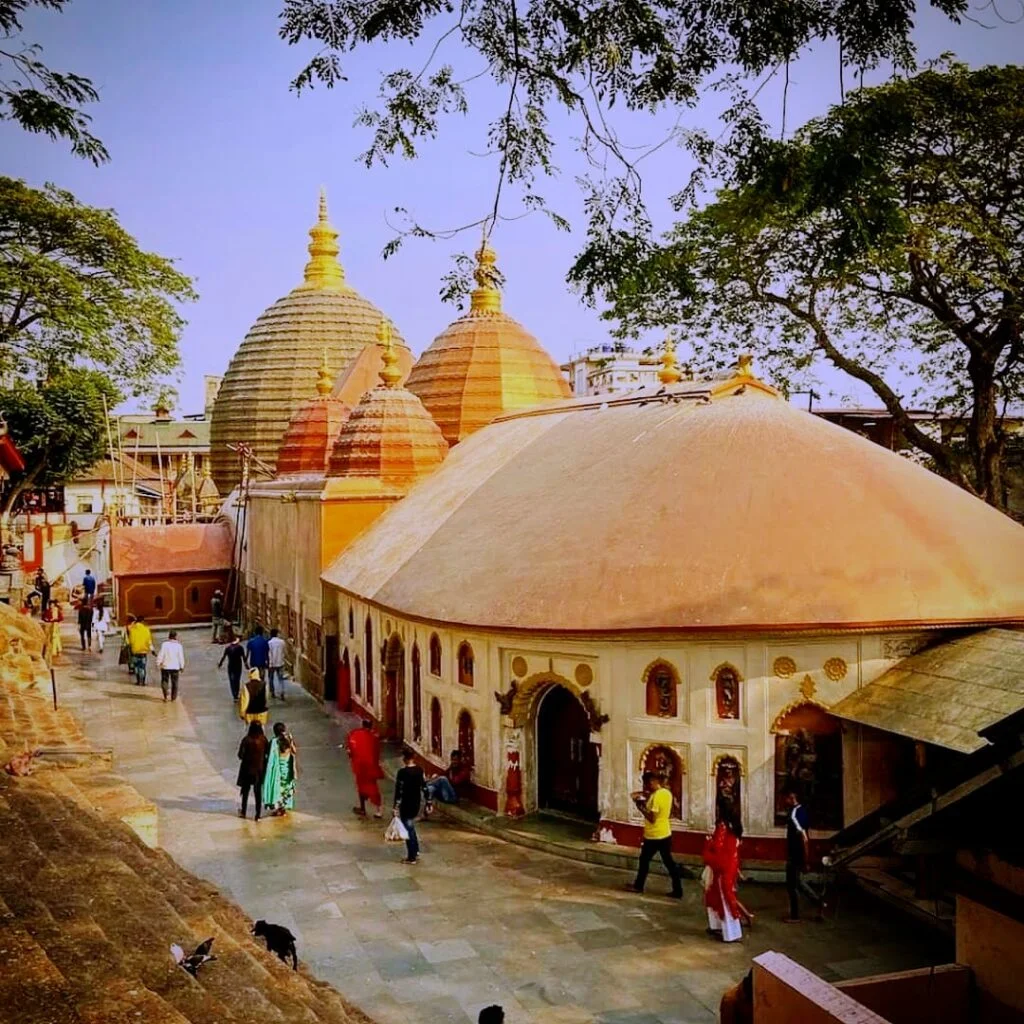 a group of people in kamakhya temple assam